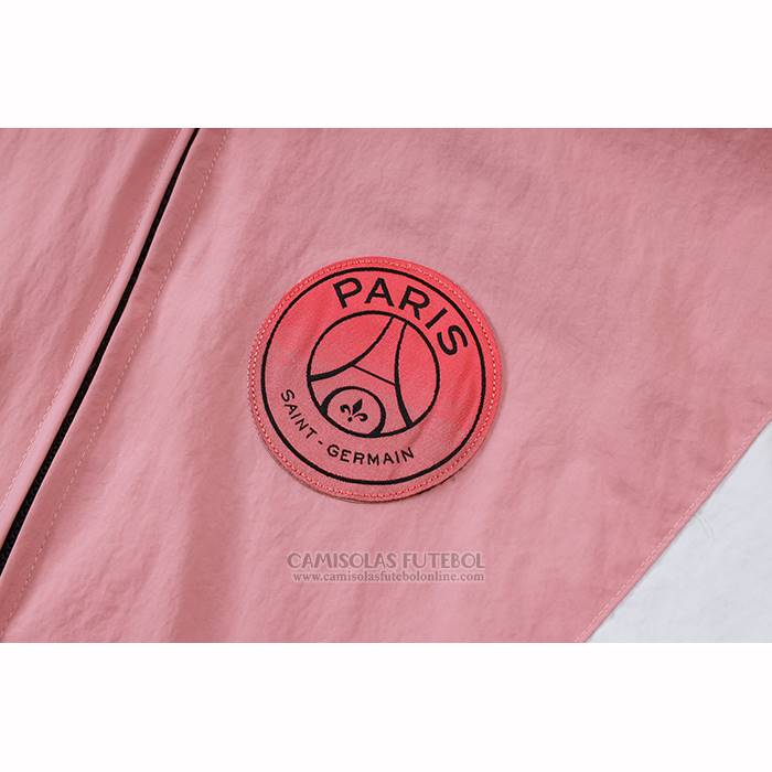 Fato de Treino Com Blusao del Paris Saint-Germain 2025-2026 Rosa Preto